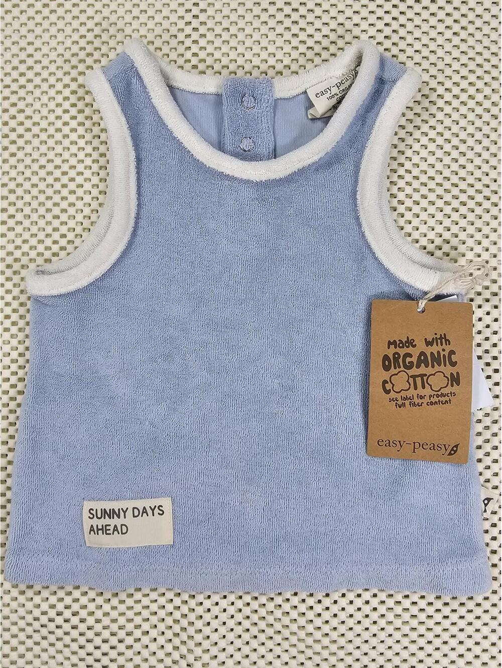 Easy-Peasy Organic Cotton Baby Tank Top size 3-6 months. NWT Premium Luxury